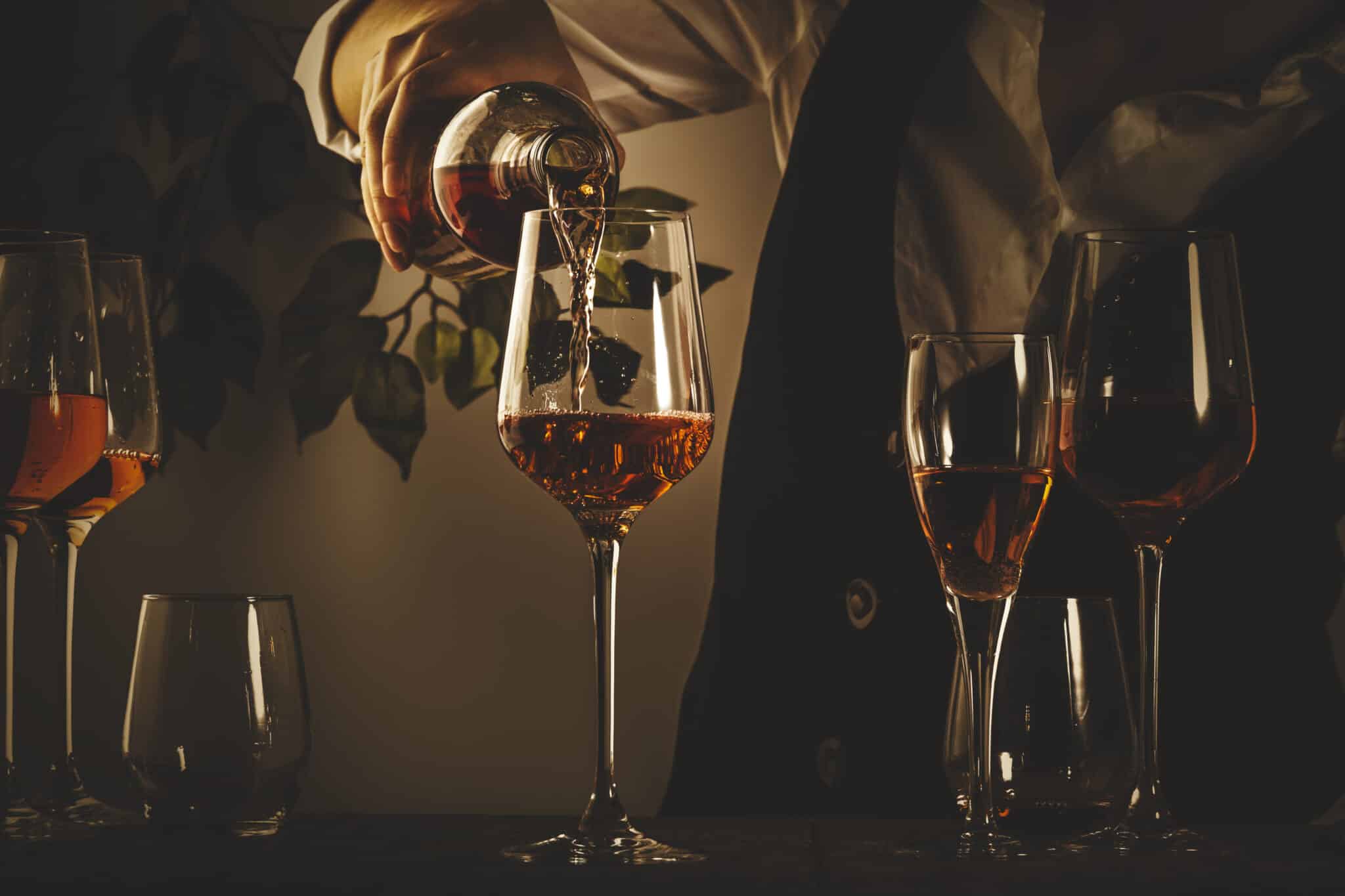 wine pouring